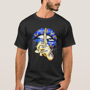 Autism lips beoordelen niet wat je niet begrijpt t-shirt