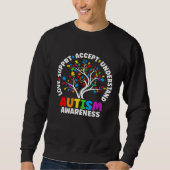 Autism Love Accept Support Autistic Autism Awarene Trui (Voorkant)