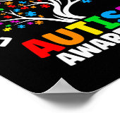 Autism Love Accepteert Support Autistic Autism Awa Poster (Hoek)