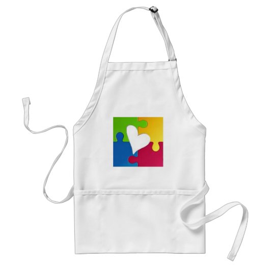 Autism Love Apron Standaard Schort (Voorkant)
