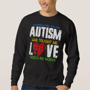 Autism Love Autism Awareness Maand Support Autism Trui
