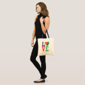 Autism Love | Cute Puzzle Piece Heart Teacher Tote Bag (Voorkant (model))