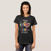 Autism Love Needs No Words T-shirt (Voorkant volledig)