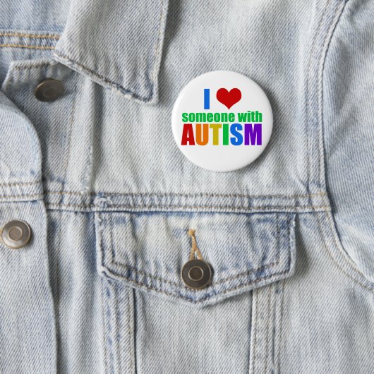 Autism Love Ronde Button 5,7 Cm (In situ)