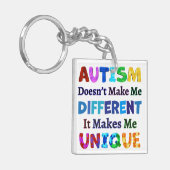 AUTISM maakt me UNIQUE Sleutelhanger (Voorkant Links)