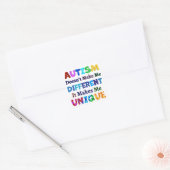 AUTISM maakt me UNIQUE Vierkante Sticker (Envelop)