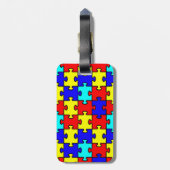 Autism mam aangepast bagagelabel (Achterkant verticaal)