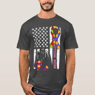 Autism Mam Asperger Son Awareness Beer ASD Autisti T-shirt