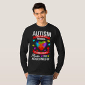 Autism mam autisme komt met een handleiding uitger t-shirt (Voorkant volledig)