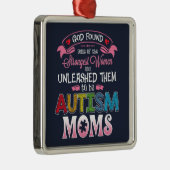 Autism mam Inspiration Metalen Ornament (Rechts)