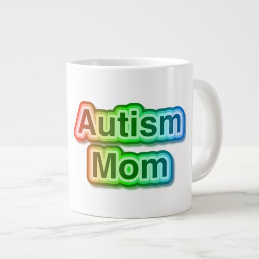 Autism mam Jumbo gift mok (Voorkant rechts)