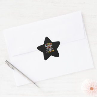 Autism mam Matching Family Autism Awareness Giften Ster Sticker