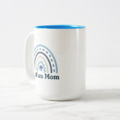 Autism Mam Mok, 15 oz. Tweekleurige Koffiemok (Voorkant links)