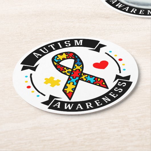 Autism mam Onderzetters (Gebogen)