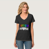 Autism mam Red in plaats van oneindig T-shirt (Voorkant volledig)