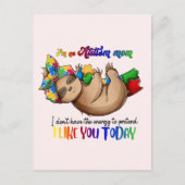 Autism Mam - Slote Briefkaart (Voorkant)