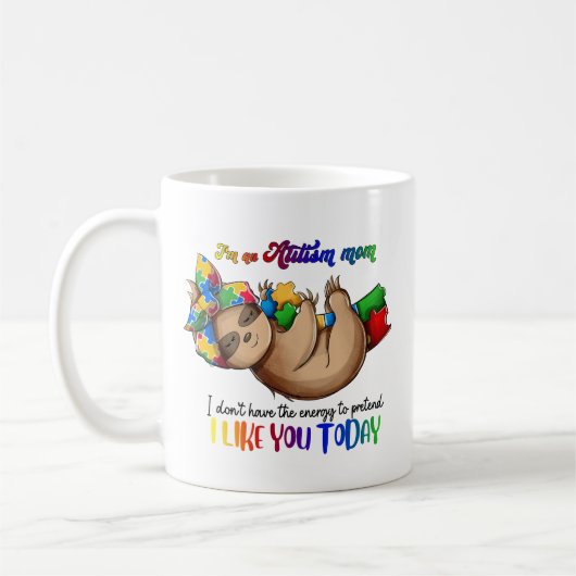Autism Mam - Slote Koffiemok (Links)
