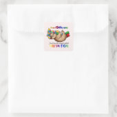Autism Mam - Slote Vierkante Sticker (Tas)
