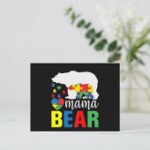 Autism Mama Beer Uitnodiging Briefkaart (Staand voorkant)