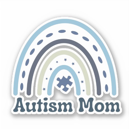 Autism mama Vinyl Sticker (Voorkant)