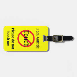 Autism Medic Alert Volledige informatie Geen aanra Bagagelabel