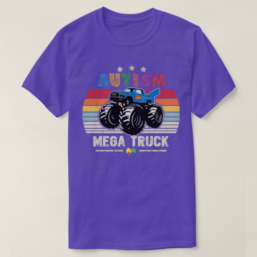 Autism Mega Truck 21 T-shirt (Design voorkant)