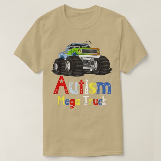 Autism Mega Truck 27 T-shirt (Design voorkant)