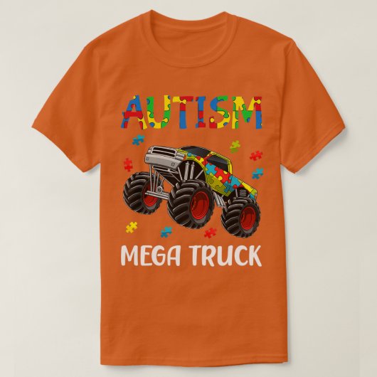 Autism Mega Truck 3 T-shirt (Design voorkant)