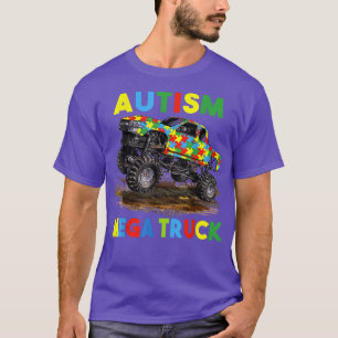 Autism Mega Truck Mannen Vrouwen Kinder Funny Auti T-shirt