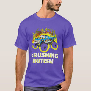 Autism Mega Truck Shirt Crushing Autism Awareness