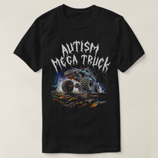 Autism Mega Truck T-shirt (Design voorkant)