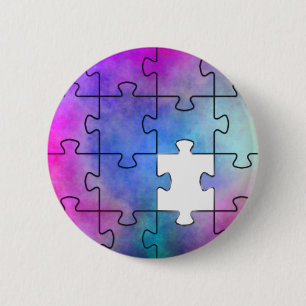 Autism Missing Piece - Pin Ronde Button 5,7 Cm