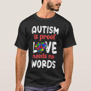 Autism moeder mamma autism is een bewijs van liefd t-shirt