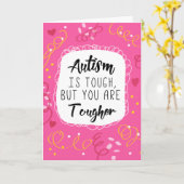 Autism Mom Mother Support Awareness Kaart (Gele Bloem)