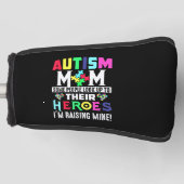 Autism Mom My Son Is Hero Autism Awareness Costume Golfheadcover (Voorkant)