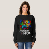 Autism Mom Navigating Autism Afro Mother Black Wom Trui (Voorkant volledig)