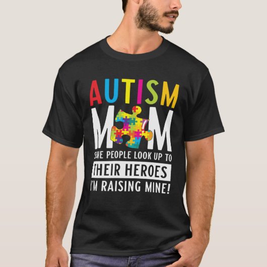 Autism Mom Puzzle Autism Awareness Puzzle Piece T-shirt (Voorkant)