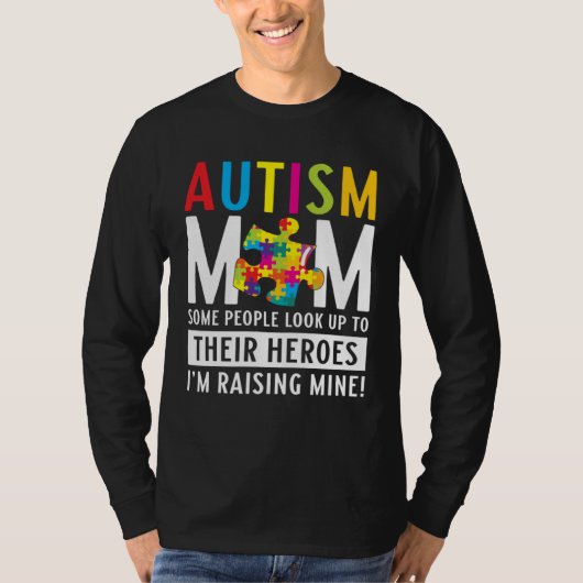 Autism Mom Puzzle Autism Awareness Puzzle Piece T-shirt (Voorkant)