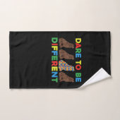 Autism Newfoundland Dog Dad and Dog mama Handdoek (Handdoek)