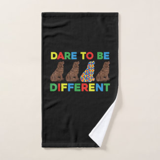 Autism Newfoundland Dog Dad and Dog mama Handdoek