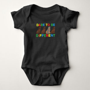 Autism Newfoundland Dog Dad and Dog mama Romper
