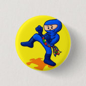 Autism Ninja Ronde Button 3,2 Cm (Voorkant)
