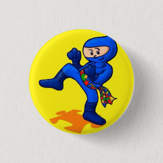 Autism Ninja Ronde Button 3,2 Cm