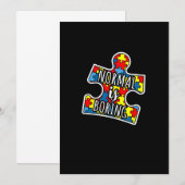 Autism Novelty Shirt for Autism Awareness Support Save The Date (Voorkant / Achterkant)