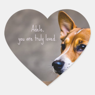 Autism-ondersteuning - Liefdesbericht - echt gelie Hart Sticker