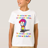 Autism: one size does not fit all awareness shirt (Voorkant)