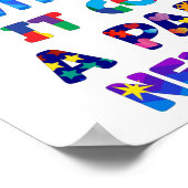 AUTISM Ouder geeft nooit op Poster (Hoek)