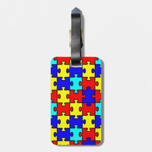 Autism Papa aangepast bagagelabel (Achterkant verticaal)