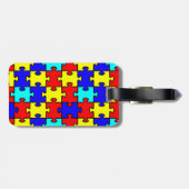 Autism Papa aangepast bagagelabel (Achterkant horizontaal)