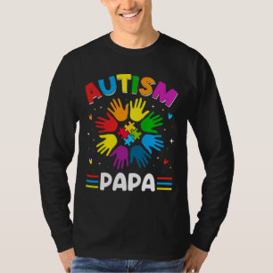 Autism Papa Love Autism Awareness Family Matching T-shirt